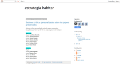 Desktop Screenshot of estrategiahabitar.blogspot.com