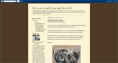 Desktop Screenshot of its-a-cats-world.blogspot.com