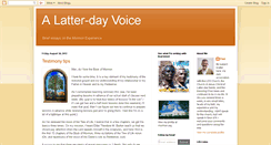 Desktop Screenshot of alatterdayvoice.blogspot.com