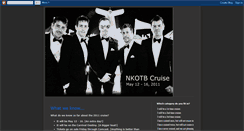 Desktop Screenshot of nkotbcruise2011.blogspot.com