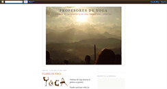 Desktop Screenshot of profesoresdeyoga.blogspot.com