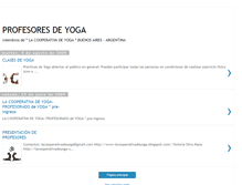 Tablet Screenshot of profesoresdeyoga.blogspot.com