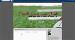 Desktop Screenshot of pearlsheelsandcleats.blogspot.com