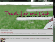 Tablet Screenshot of pearlsheelsandcleats.blogspot.com