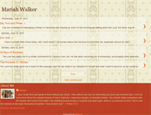 Tablet Screenshot of mariahgracewalker.blogspot.com