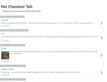 Tablet Screenshot of hotchocolatetalk.blogspot.com