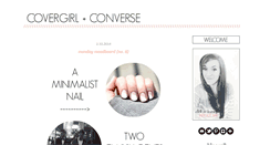 Desktop Screenshot of covergirlandconverse.blogspot.com