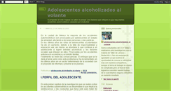 Desktop Screenshot of adolescentesalcoholizadosalvolante.blogspot.com