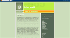 Desktop Screenshot of lulusworld.blogspot.com