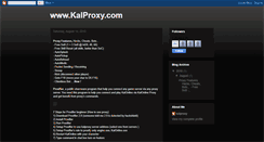 Desktop Screenshot of kalproxy.blogspot.com