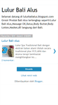 Mobile Screenshot of lulurbalialus.blogspot.com