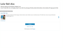 Tablet Screenshot of lulurbalialus.blogspot.com