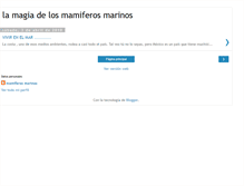 Tablet Screenshot of lamagiadelosmamiferosmarinos.blogspot.com