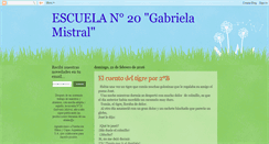 Desktop Screenshot of escuela20dewilde.blogspot.com