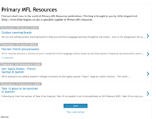 Tablet Screenshot of primary-mfl-resources.blogspot.com