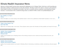 Tablet Screenshot of illinoishealthinsurancenews.blogspot.com