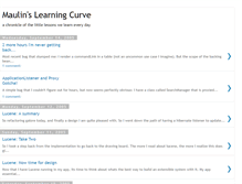 Tablet Screenshot of maulinslearningcurve.blogspot.com