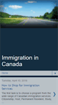Mobile Screenshot of immigration-in-canada.blogspot.com