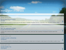 Tablet Screenshot of immigration-in-canada.blogspot.com