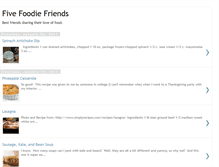 Tablet Screenshot of fivefoodiefriends.blogspot.com