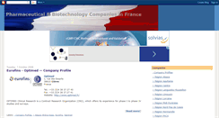 Desktop Screenshot of pharmabiotechfrance.blogspot.com