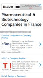 Mobile Screenshot of pharmabiotechfrance.blogspot.com