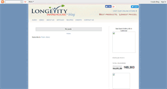 Desktop Screenshot of longevitywarehouse.blogspot.com