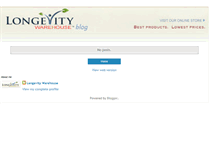 Tablet Screenshot of longevitywarehouse.blogspot.com