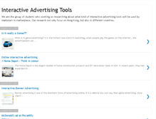 Tablet Screenshot of interactive-advertising-tools.blogspot.com