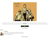 Tablet Screenshot of dandelionbones.blogspot.com