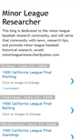 Mobile Screenshot of minorleagueresearcher.blogspot.com
