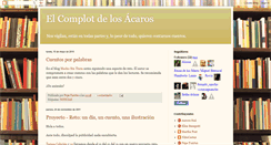 Desktop Screenshot of elcomplotdelosacaros.blogspot.com