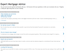 Tablet Screenshot of expertmortgageadvice.blogspot.com