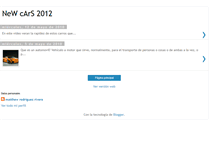 Tablet Screenshot of new2012cars.blogspot.com