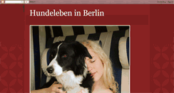 Desktop Screenshot of hundeleben-berlin.blogspot.com