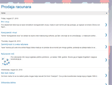 Tablet Screenshot of prodajaracunara.blogspot.com