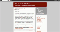 Desktop Screenshot of progressivelibertarian.blogspot.com