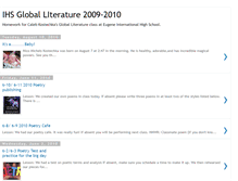Tablet Screenshot of globalliterature2009.blogspot.com