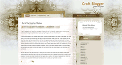 Desktop Screenshot of craft-blogger.blogspot.com
