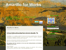 Tablet Screenshot of amarilloforworks.blogspot.com