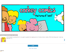 Tablet Screenshot of corkeycomics.blogspot.com