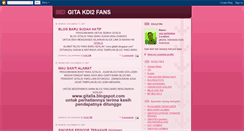 Desktop Screenshot of gita-kdi2-fans.blogspot.com