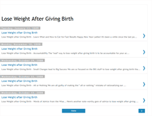 Tablet Screenshot of loseweightafterbirth.blogspot.com