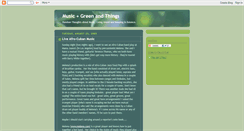 Desktop Screenshot of musicandgreen.blogspot.com