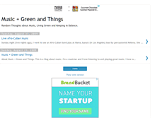 Tablet Screenshot of musicandgreen.blogspot.com