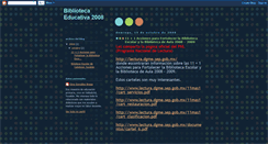 Desktop Screenshot of bibliotecaeducativa2008.blogspot.com
