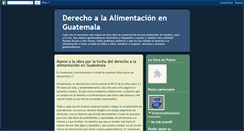 Desktop Screenshot of derechoaalimentacionenguatemala.blogspot.com