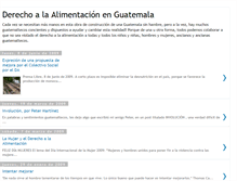 Tablet Screenshot of derechoaalimentacionenguatemala.blogspot.com