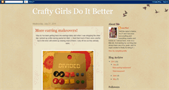 Desktop Screenshot of craftygirlsdoitbetter.blogspot.com