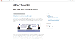 Desktop Screenshot of esq-ary-ginanjar-agustian.blogspot.com